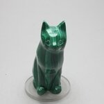 Malachite Crystal Cat  ~54x39mm