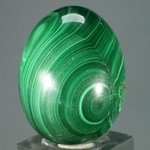 STUNNING Malachite Crystal Egg ~46mm