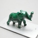 Malachite Crystal Elephant ~33x46mm