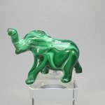 Malachite Crystal Elephant ~44x35mm