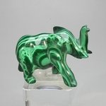 Malachite Crystal Elephant ~47x36mm