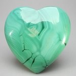 Malachite Crystal Heart ~71x70mm