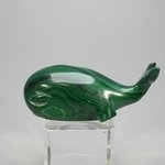 Malachite Crystal Whale ~25x59mm