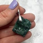 Malachite Healing Crystal Pendant ~33mm