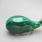 Malachite Whale ~50x20mm