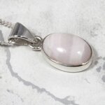 Mangano Calcite 925 Silver Pendant ~14mm