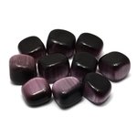 Mauve Cat's Eye Tumble Stone (20-25mm)