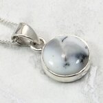 Merlinite 925 Silver Pendant ~13mm
