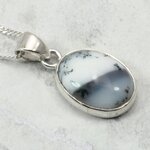 Merlinite 925 Silver Pendant ~17mm