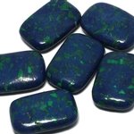 Mini Malachite & Lapis Comfort Stone ~32mm