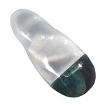 Mini Selenite & Rainbow Fluorite Spiral Wand ~ 6cm