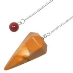 Mookaite Crystal Pendulum - Gold