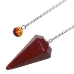 Mookaite Crystal Pendulum - Red
