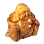 Mookaite Sitting Buddha Statue (Yellow)