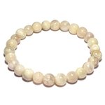 Moonstone 8mm Round Bead Bracelet