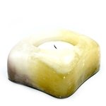 Moonstone Calcite Shallow Tealight Candle Holder ~88mm