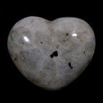 Moonstone Rainbow Crystal Heart ~45mm