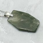 Moss Agate 925 Silver Pendant ~32mm