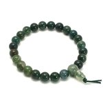 Moss Agate Power Bead Bracelet