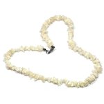 Mother of Pearl Gemstone Chip Necklace with Clasp