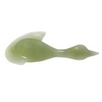 New Jade Carved Flying Swan (Large)