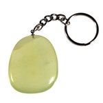 New Jade Disc Fob Keyring