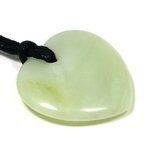 New Jade Heart Necklace 'Wisdom'