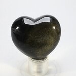 Obsidian Sheen Crystal Heart ~45mm