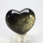 Obsidian Sheen Crystal Heart ~45mm