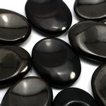 Obsidian Thumb Stone ~40mm