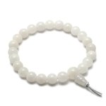 Onyx White Power Bead Bracelet