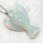 Opalite Angel Pendant - 30mm