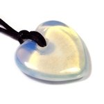 Opalite Heart Necklace 'Faithful Love'