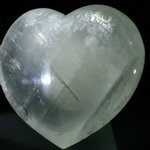 Honey Calcite Crystal Heart ~57mm