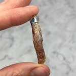 Orange Kyanite Healing Crystal 925 Silver Pendant ~39mm