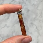 Orange Kyanite Healing Crystal 925 Silver Pendant ~39mm