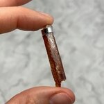 Orange Kyanite Healing Crystal 925 Silver Pendant ~41mm