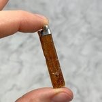 Orange Kyanite Healing Crystal 925 Silver Pendant ~42mm