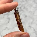 Orange Kyanite Healing Crystal 925 Silver Pendant ~44mm