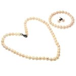 Peach Pearl Jewellery Gift Set