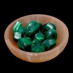 Peach Selenite Charging Bowl ~100mm