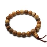 Picture Jasper Power Bead Bracelet