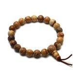 Picture Jasper Power Bead Bracelet