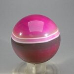 Pink Banded Agate Crystal Sphere ~45mm