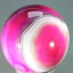 Pink Banded Agate Crystal Sphere ~55mm