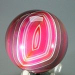 Pink Banded Agate Crystal Sphere ~50mm