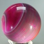 Pink Banded Agate Crystal Sphere ~60mm