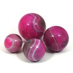 Banded Agate Sphere ~Pink