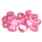 Pink Cat's Eye Tumble Stone (15-20mm)