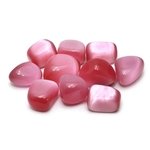 Pink Cat's Eye Tumble Stone (20-25mm)